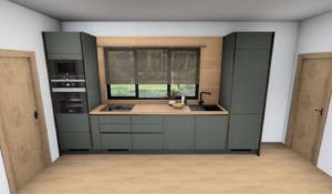 Easy 48 vizualizace šedé kuchyně